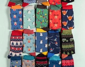 Christmas Bamboo Socks | Size 7-11 | Men’s Festive Socks