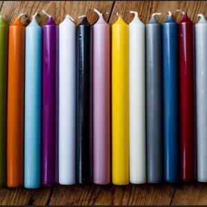 6 Dinner Candles | Wedding Candles | Taper Candles | Colourful Candles