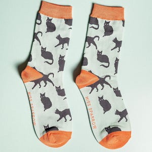 Cat Lover Gift Box: Bamboo Socks, Chocolate, Soap (Personalized) image 2