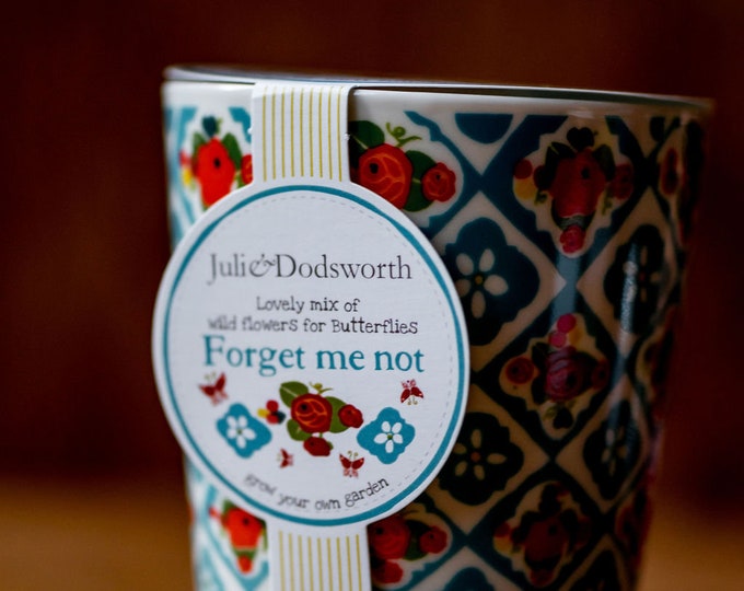 Featured listing image: Forget Me Not Grow Your Own Seedpot / Sympathy Gift