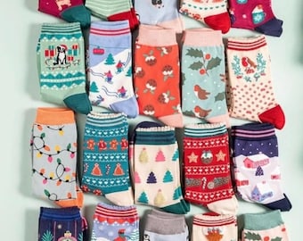 Christmas Bamboo Socks | Size 4-7 | Festive Socks