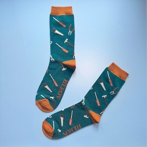 Conjunto de meias de bambu masculinas Tools para presente (envio por correio)