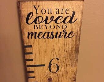 Growth Chart Ruler / Measuring Stick / Birthdays / Height Tracker / Kids/ Children Height Ruler / Personalized / Memories / Keepsake / Gift