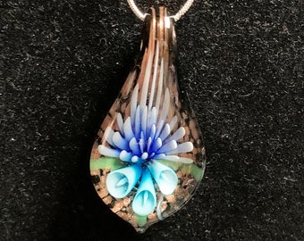 Glass Jewelry Heady Glass Pendant Everyday Pendant Blown Glass Pendant Geometric Necklace Pendant