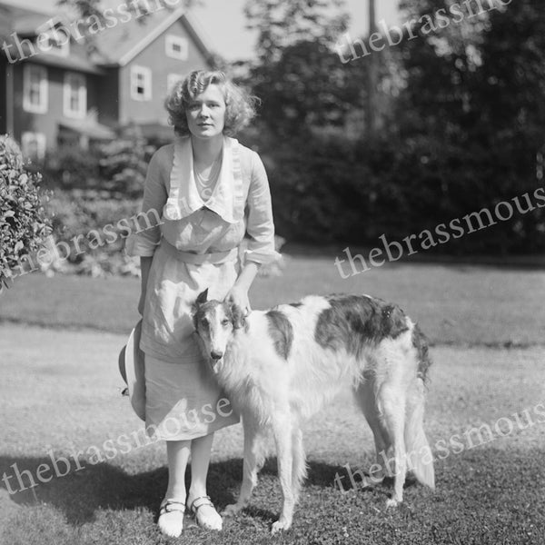 Best Friend Wife Instant Digital Vintage Photo Download 1900s Edwardian Pet Owner Portrait Gift Scrapbook Collage Mixed Media Junk Journal