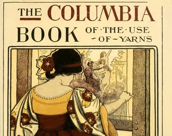Libro electrónico con patrones de tejido vintage de Columbia Book of Yarns 1904 Descarga digital instantánea Libro de instrucciones para confeccionar vestidos de moda eduardiana