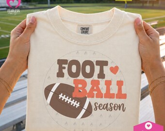 PNG de temporada de fútbol americano / PNG de sudadera para día de partido de fútbol americano / Diseño de sublimación de fútbol americano de moda / Estética occidental / Amantes del fútbol americano