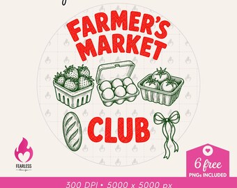 Farmers Market Club png | Sourdough Lovers | Farm Fresh Shirt png | Farmer Sweatshirt Design | Farm Stands Sublimation | Tomato Aesthetics