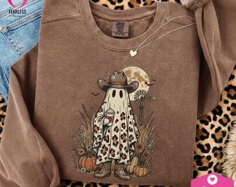 Ghostly Cowboy png | Western Trendy Fall png | Western Aesthetics | Fall Designs Western | Western Cowgirl Vibe | Spooky Seasonal