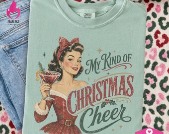 Christmas Cheer png | Christmas Retro Designs | Merry Mama png | 1950s Christmas png | Boujee Christmas Funny | Humor Xmas png