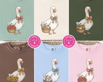 Cottagecore Goose Bundle png | Farmhouse Designs | Homestead Farming png | Goose Lovers | Sourdough Bread | Gardener Aesthetics | Farm Fresh