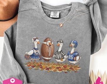 Football Goose png | Funny Goose Shirt png | Whimsical Doodles Sublimation Design | Football Lovers | Goose Cuteness | Cheering Football