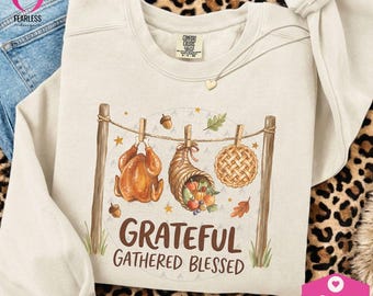 Designer Thanksgiving png | Thankful Heart Sublimation png | Cozy Fall Seasonal | Thanksgive png | Grateful Thankful Blessed Pumpkin Design