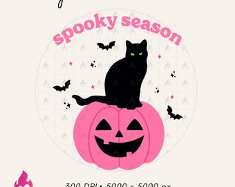 Pink Halloween Pumpkin png, Coquette Halloween Sublimation, Halloween Spooky Cuteness, Witchy Sublimation Designs, Witch-Vibe Clipart