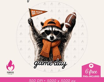 Football Game Day png | Funny Raccoon Meme Shirt png | Football Fan Sweatshirt Design | Feral Girl Sublimation Design | Football Games png