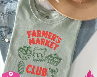 Farmers Market Club png | Sourdough Lovers | Farm Fresh Shirt png | Farmer Sweatshirt Design | Farm Stands Sublimation | Tomato Aesthetics