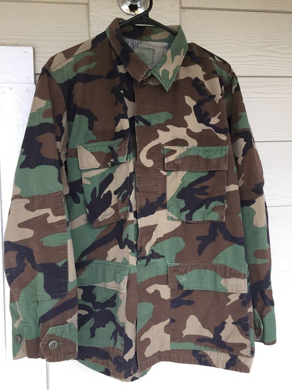 Vintage Army Military Camo Jacket