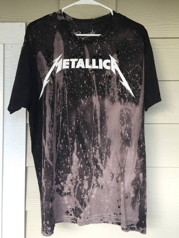 metallica shirts bleached