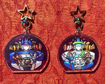 Reversible Soundwave Family Keychain