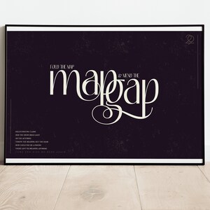 10 Deathbreast Typographic Poster – 22 A Million – Bon Iver