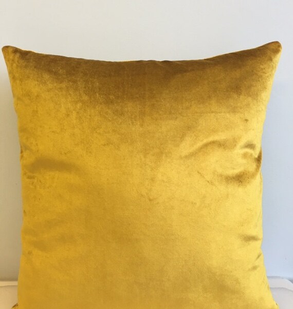 Gold Velvet Throw Pillows Velvet Pillow Cover Gold Etsy