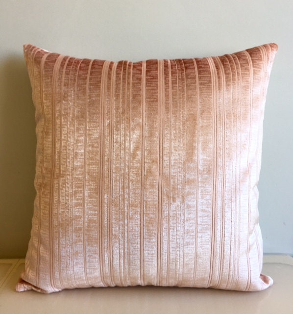 Salmon Velvet Throw Pillows Velvet Pillow Cover Salmon Etsy