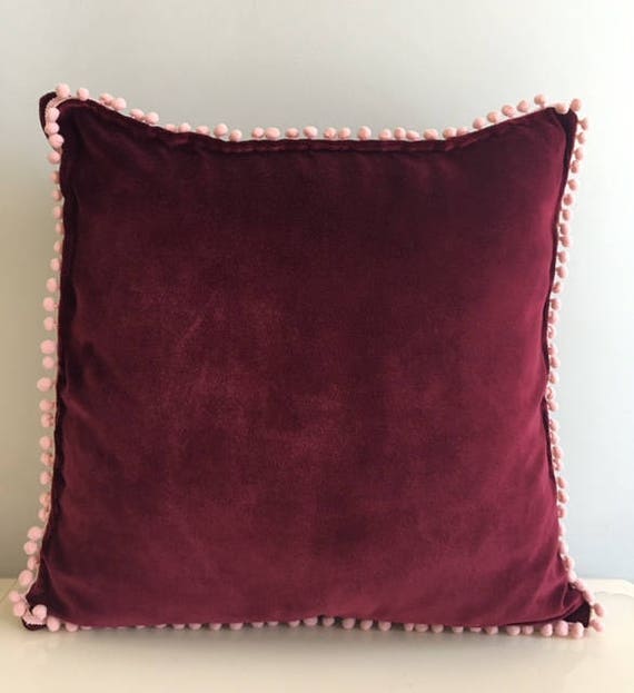 Red Velvet Pillow Cover Pillow Velvet 18X18 Red Pillow Etsy
