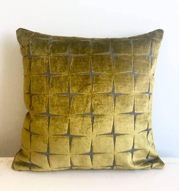 Olive Green Throw Velvet Pillows Velvet Pillow CoverGreen Etsy