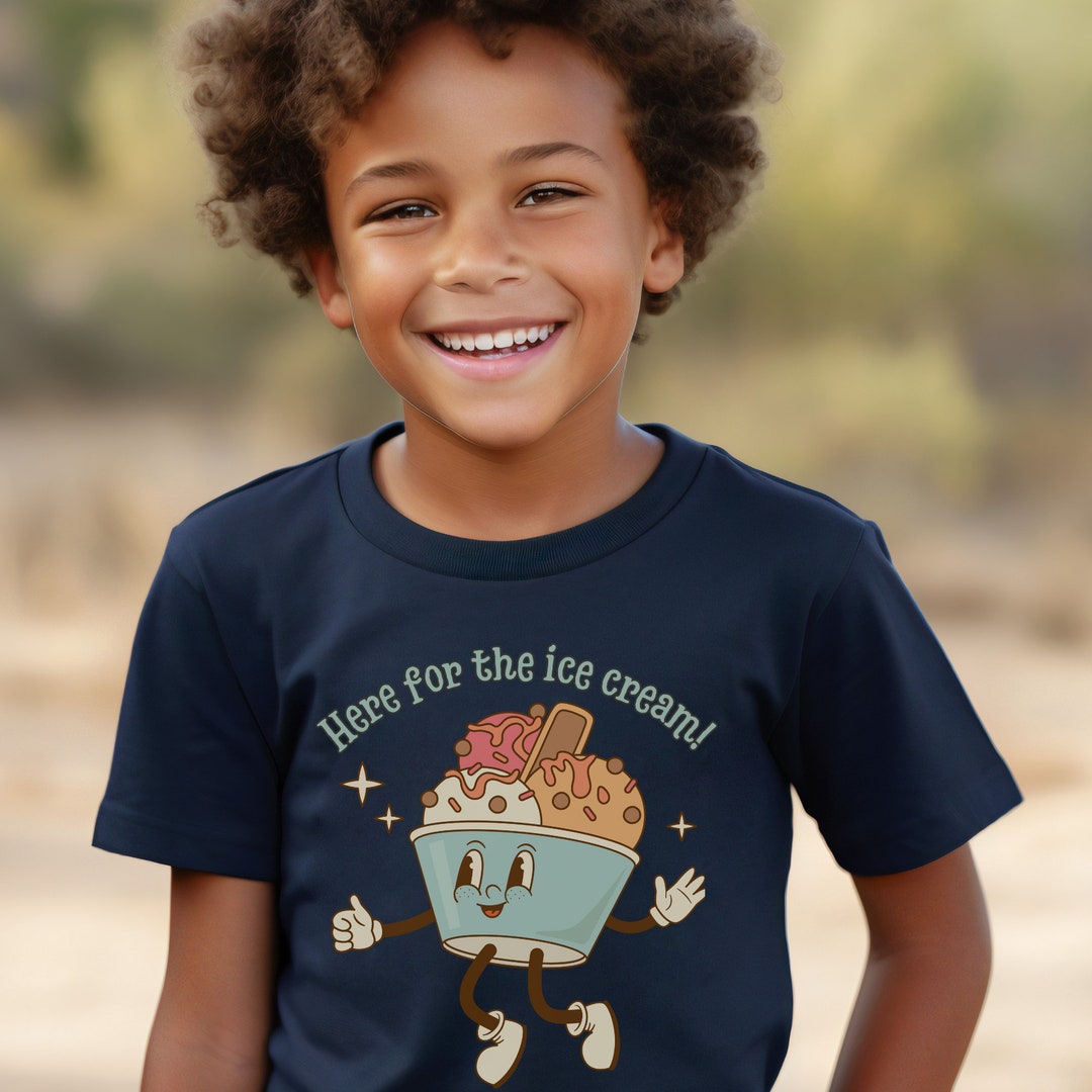 Summer Ice Cream Youth Heavy Cotton T-Shirt
