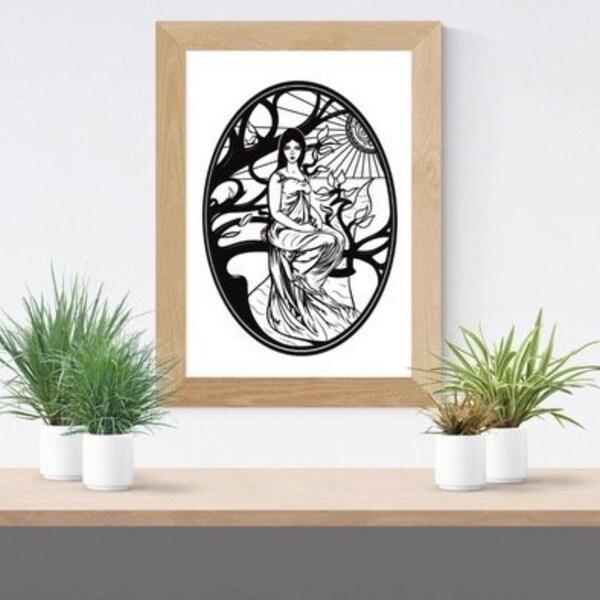 Danu - Celtic Deity / Goddess Art Print / Celtic Artwork