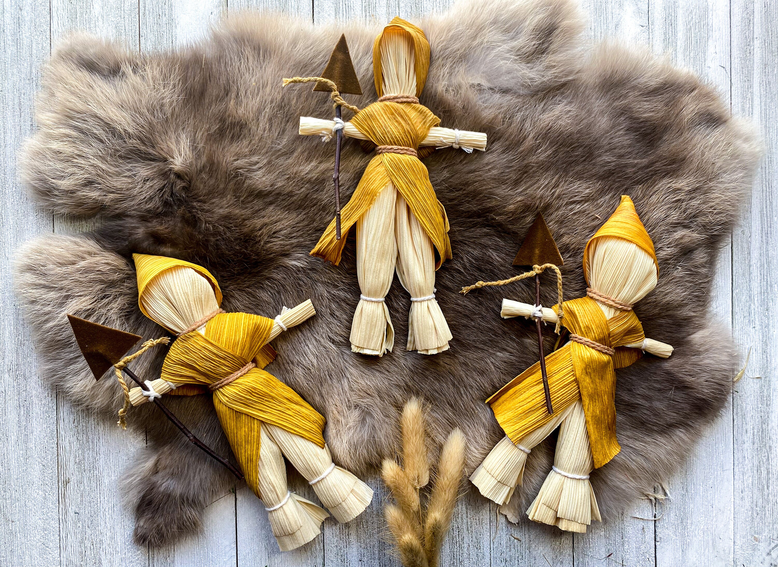 Lugh Sun God Harvest Doll Poppet for Lughnasadh Altar Decor