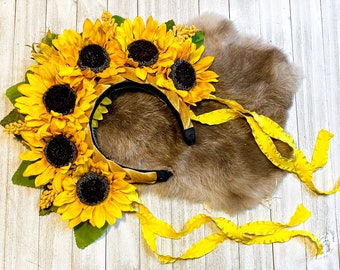 Sunflower Crown / Spring & Midsummer Flower Crown