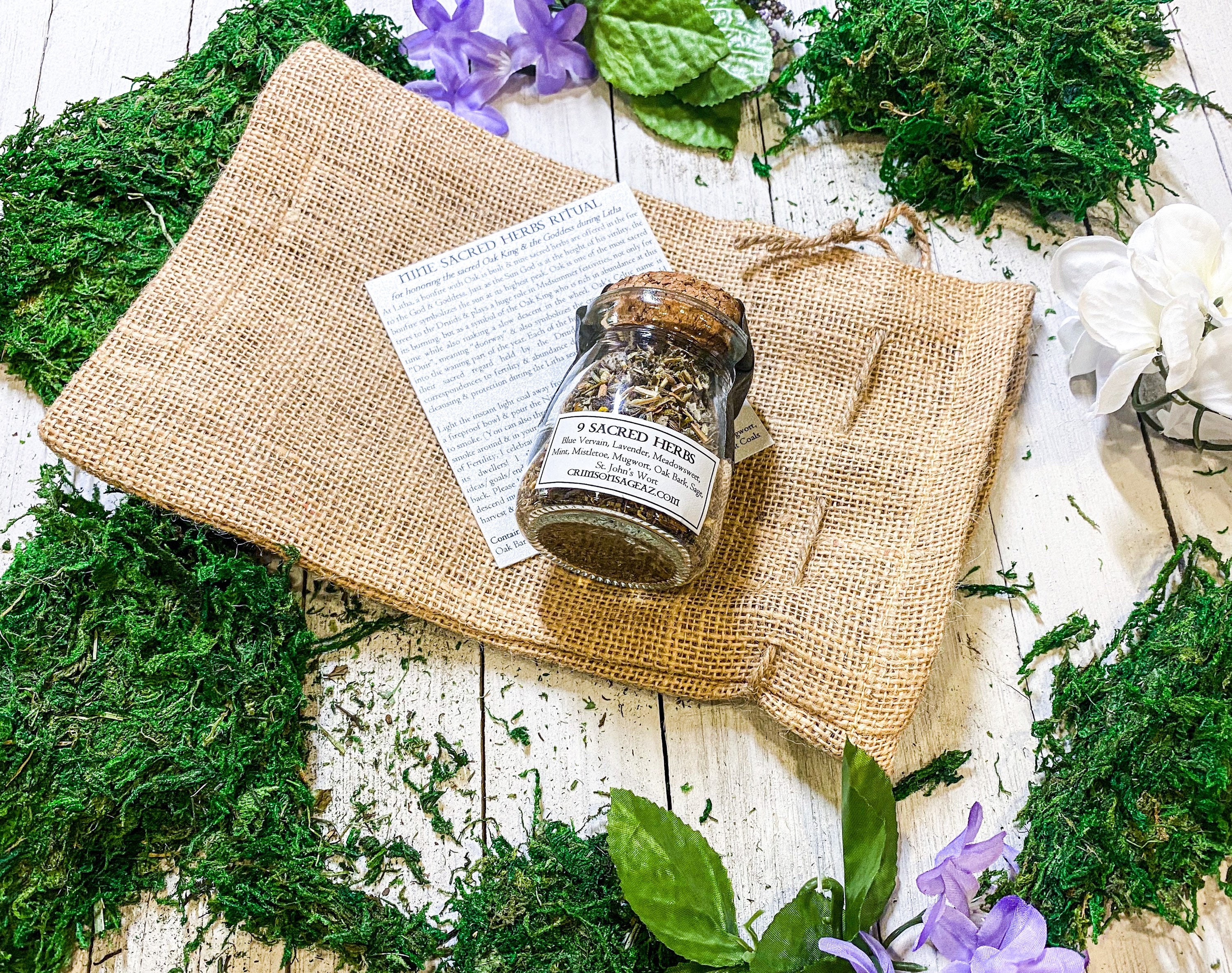 Nine Sacred Herbs Herbal Incense Blend & Ritual for Litha