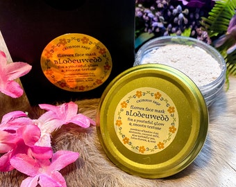 Blodeuwedd Clay Mask - Floral Clay Face Mask for Cleansing, Exfoliating, & Moisturizing Skin