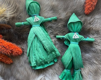 Celtic Druid Harvest Doll / Poppet for Altar Decor / Folk Dolls / Corn Husk Dolls
