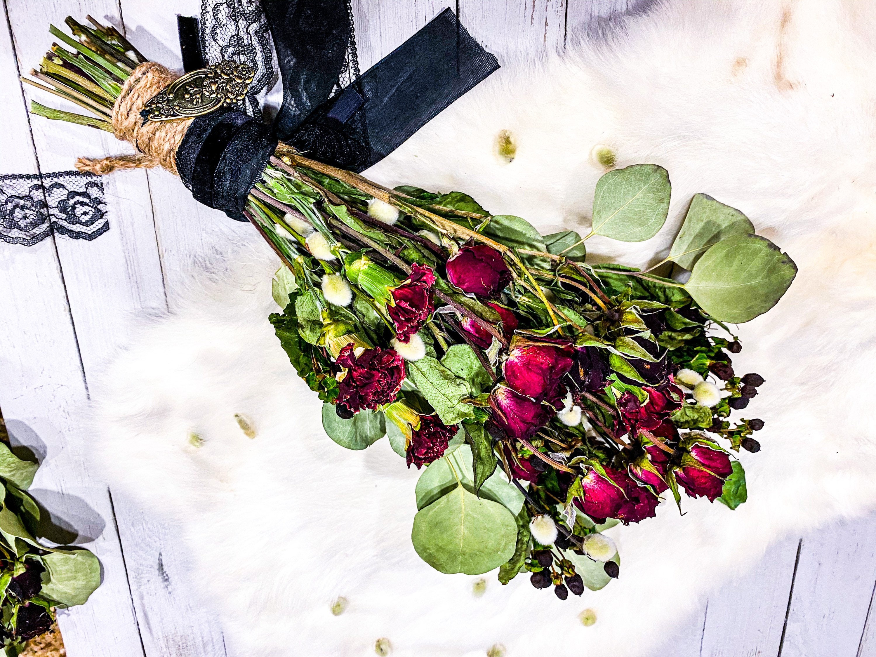 Veneralia Dried Floral Bouquet Altar or Wall Decor