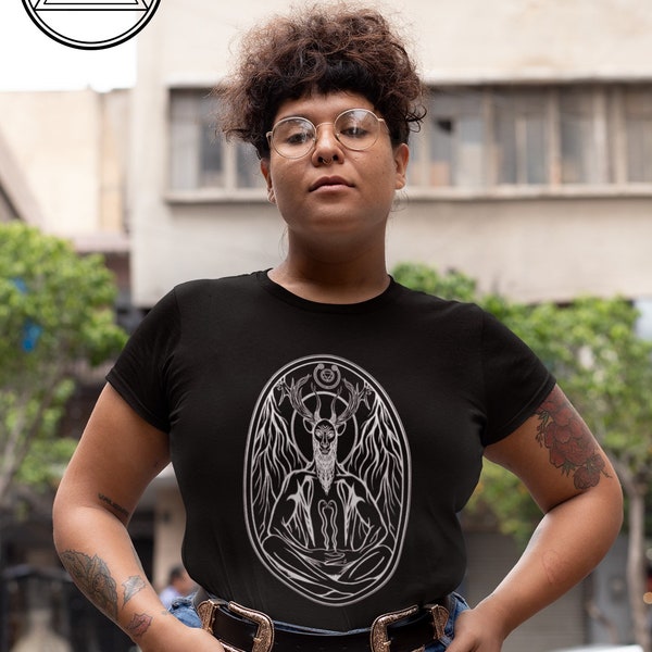 Cernunnos - Celtic Deity T-Shirt S M L XL XXL XXXL Super Soft in Black or White / Celtic Deity Celtic Artwork