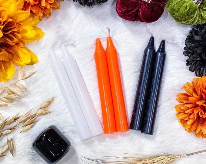 Featured listing image: Samhain/Halloween Altar Candle Set