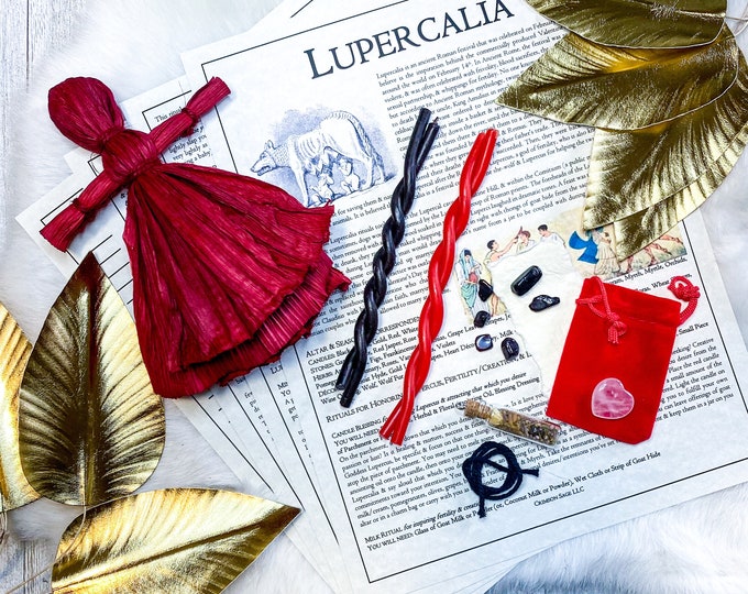 Featured listing image: Lupercalia Poppet Set - Rituals for Sympathetic Magic, Love & Desire