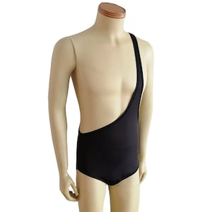 Giant Costume Wrestler Singlet One Shoulder Black 80s 90s Pro Cosplay Halloween Wrestling Fancy Dress Body Suit Gift High Quality