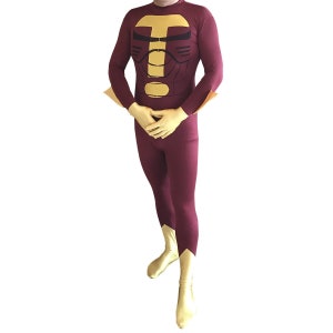 Turbo Man Adult Costume Movie Cosplay Spandex Body Suit Halloween Christmas Film Turboman Gift Superhero High Quality