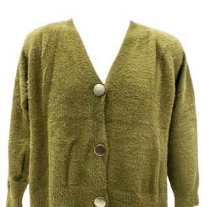 URU WOOL MOHAIR CARDIGAN YELLOW 2021AW | URU 21AW MOHAIR CARDIGAN