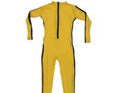 The Bride Costume Kill Bill Movie Cosplay Spandex Beatrix Kiddo Suit Stripes Black Mamba Ninja Martial Arts Fancy Dress Halloween Hi Quality