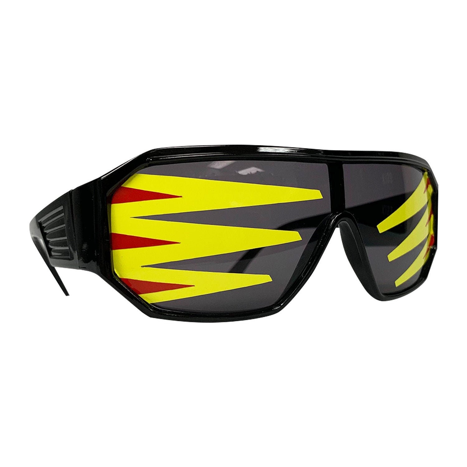 Spiky Sunglasses Wrestler Costume Glasses Black Yellow Red 80s Etsy