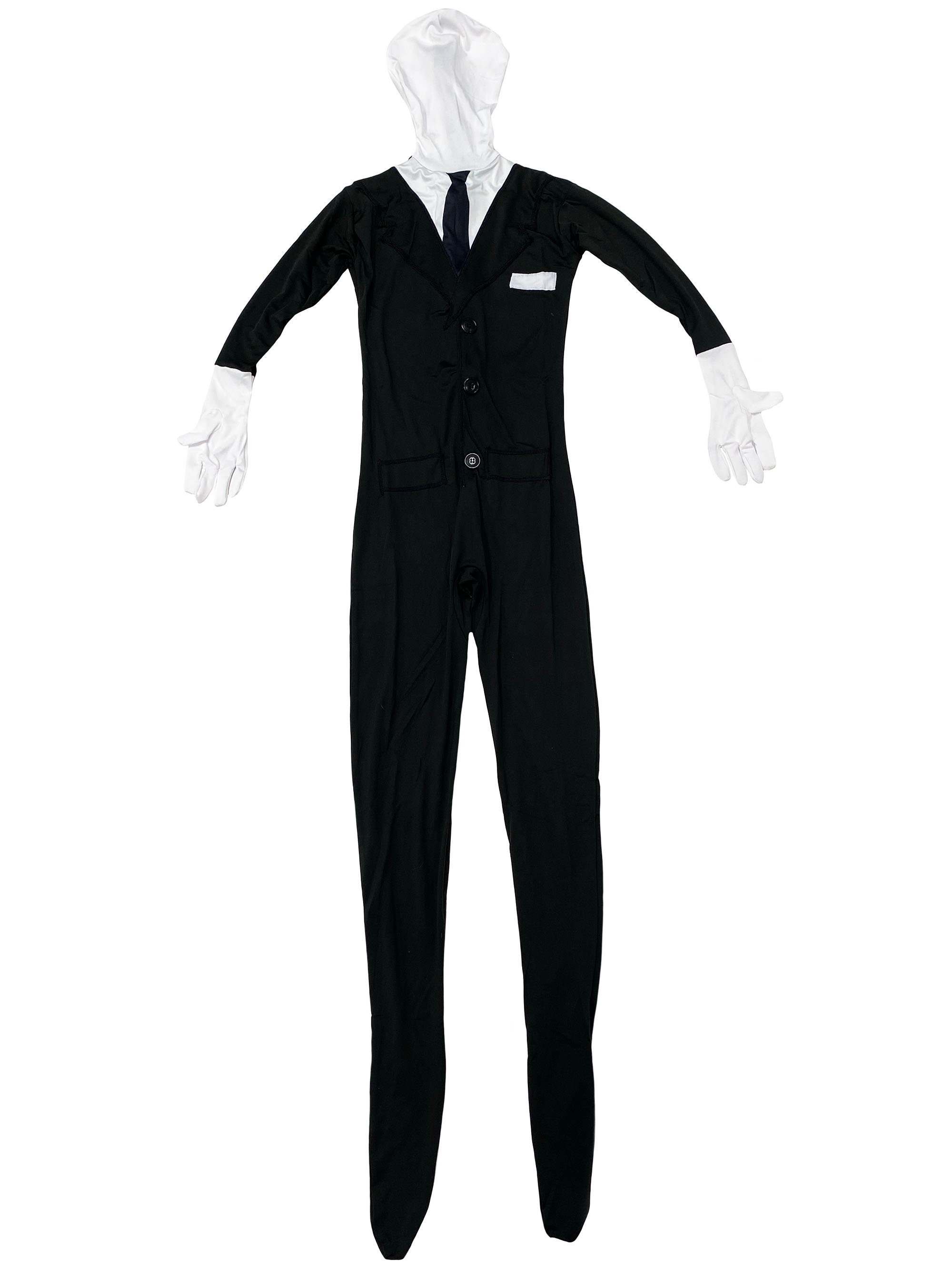  HPMNS Slenderman Costume for Kids- Slender Man Tights for  Costume Boys Scary Slenderman Halloween Costume for Kids Cosplay Costumes L  : Clothing, Shoes & Jewelry