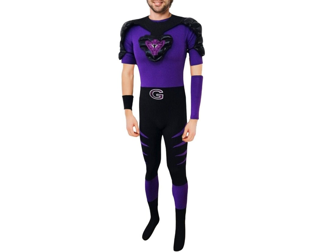 Globo Gym Purple Cobras Costume White Goodman Halloween Movie Sports Uniform Outfit Group Team