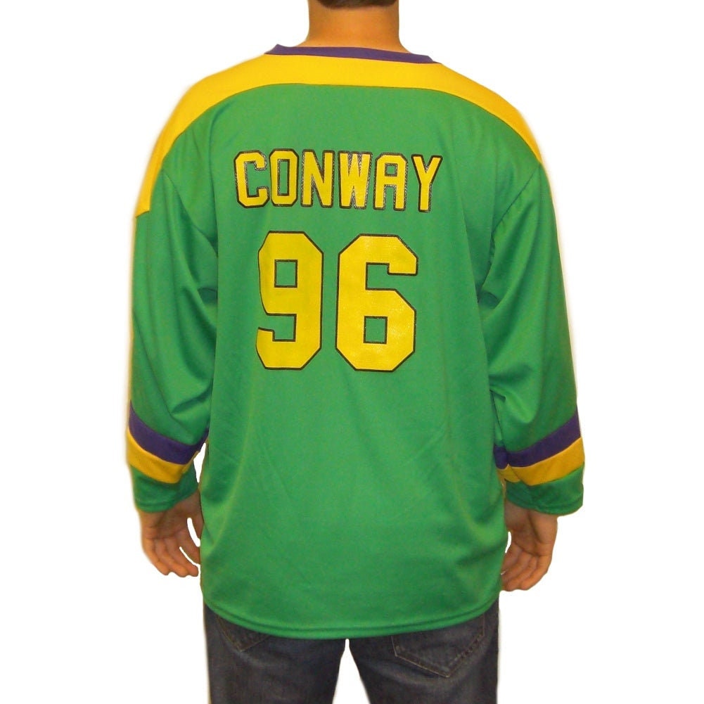 Charlie Conway Mighty Ducks #96 Headgear Classics Movie Authentic Hockey  Jersey