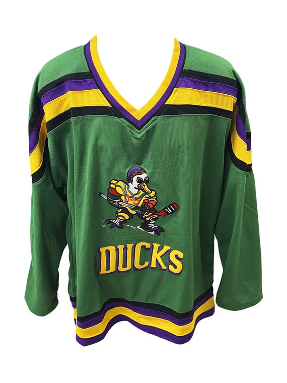 Movie Mighty Ducks Julie The Cat Gaffney #6 Hockey Jersey Custom Names