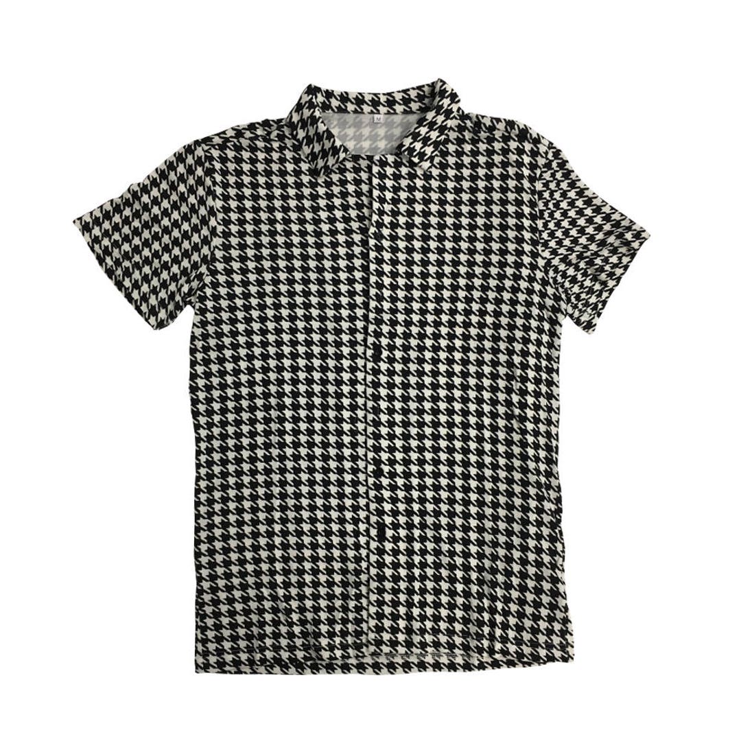 Houndstooth Shirt Ricky Costume Bowling Button Down up TV Show - Etsy