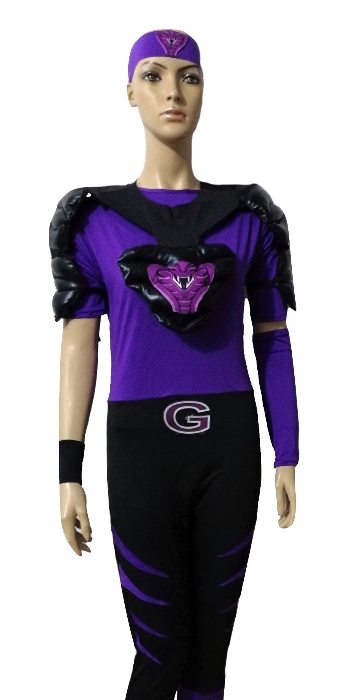 Globo Gym Purple Cobras Costume White Goodman Halloween Etsy UK